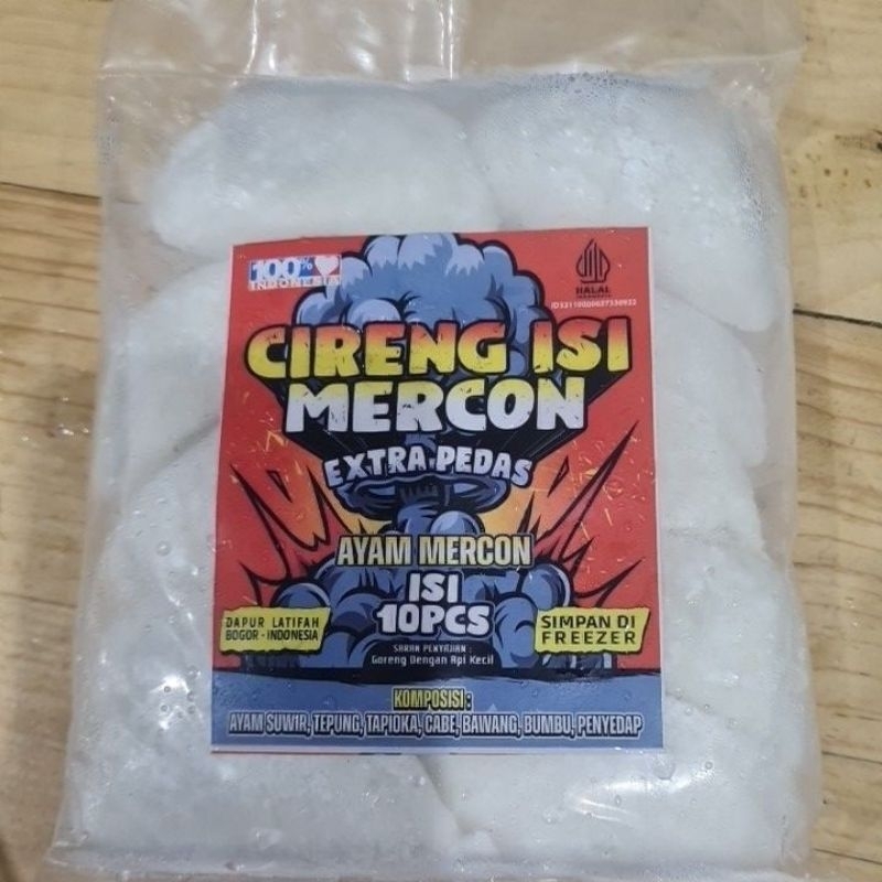 

CIRENG MERCON AYAM SUWIR PEDAS ISI 10 pcs