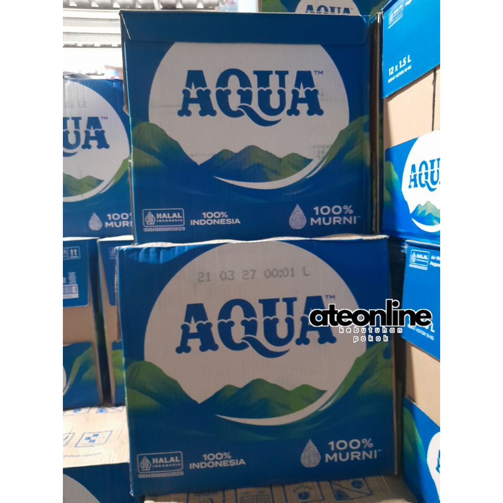 

Aqua 600ml [isi 24 botol] 1500ml [isi 24 botol] Air Mineral KARTON