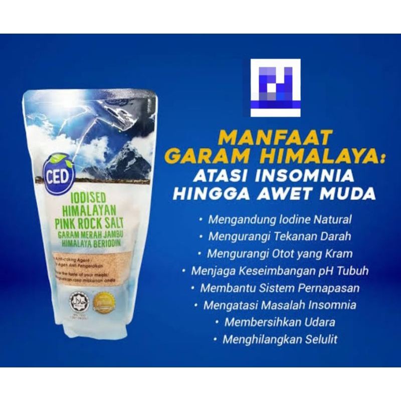 

CED garam Himalaya natural pink salt Himalaya