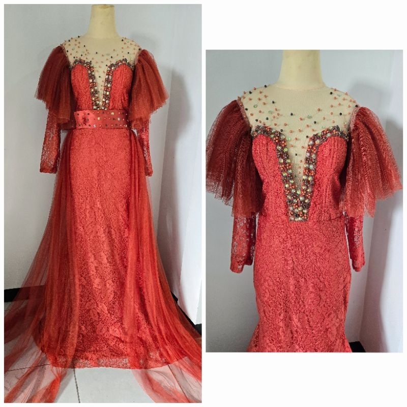 Dress preloved / gaun singer second bagus / baju pesta bekas murah