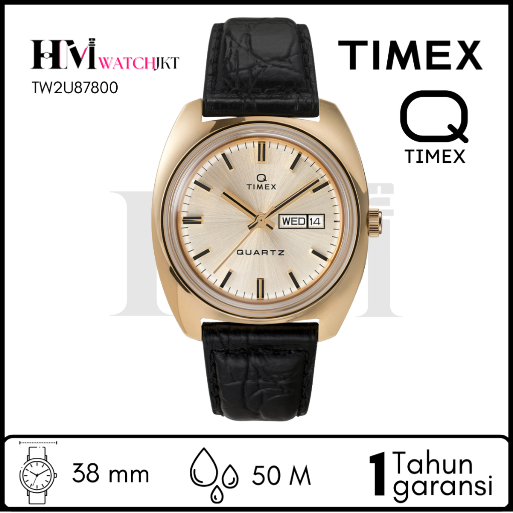 TIMEX TW2U87800 Q TIMEX  Marmont 1975 Reissue Jam Tangan Pria Original Analog Antiair