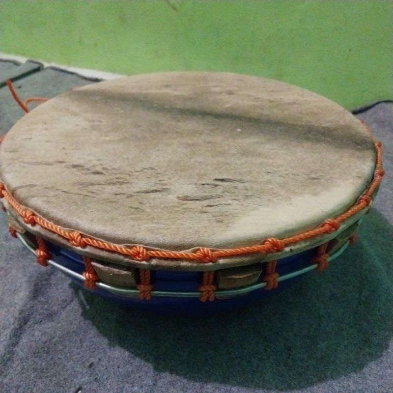 KEMPUL TERBANGAN WARNA BIRU UKURAN 38CM KULIT MENTAH