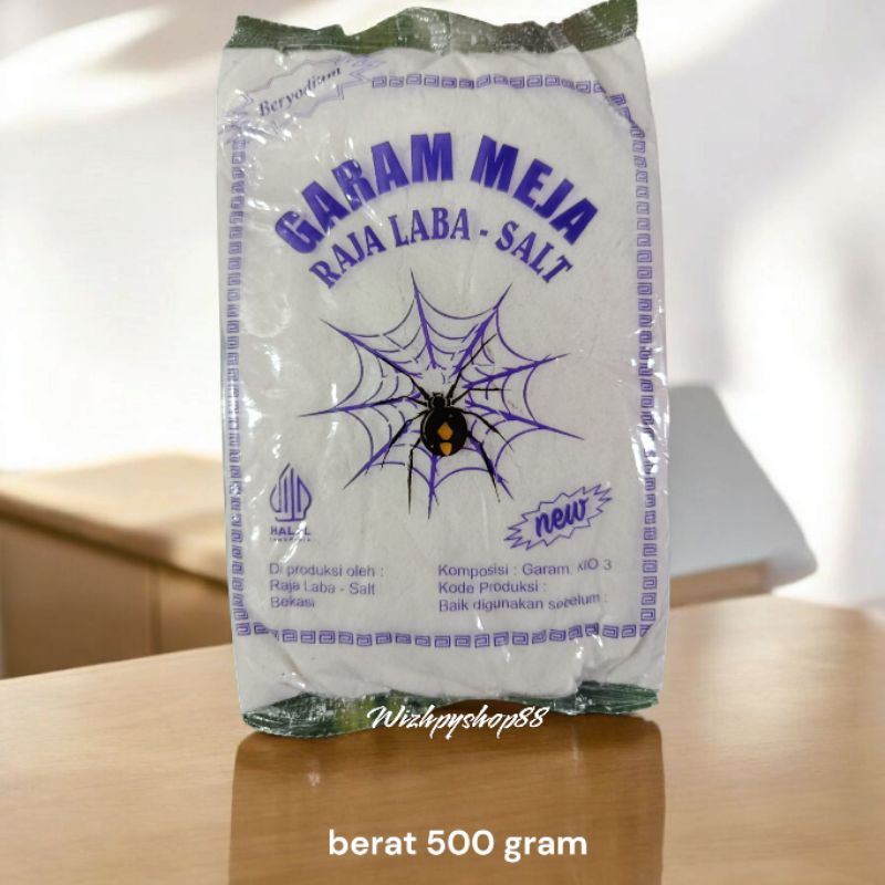 

GARAM DAPUR MURNI BERYODIUM 500 GRAM CAP LABA - LABA SALT / GARAM / GAREM