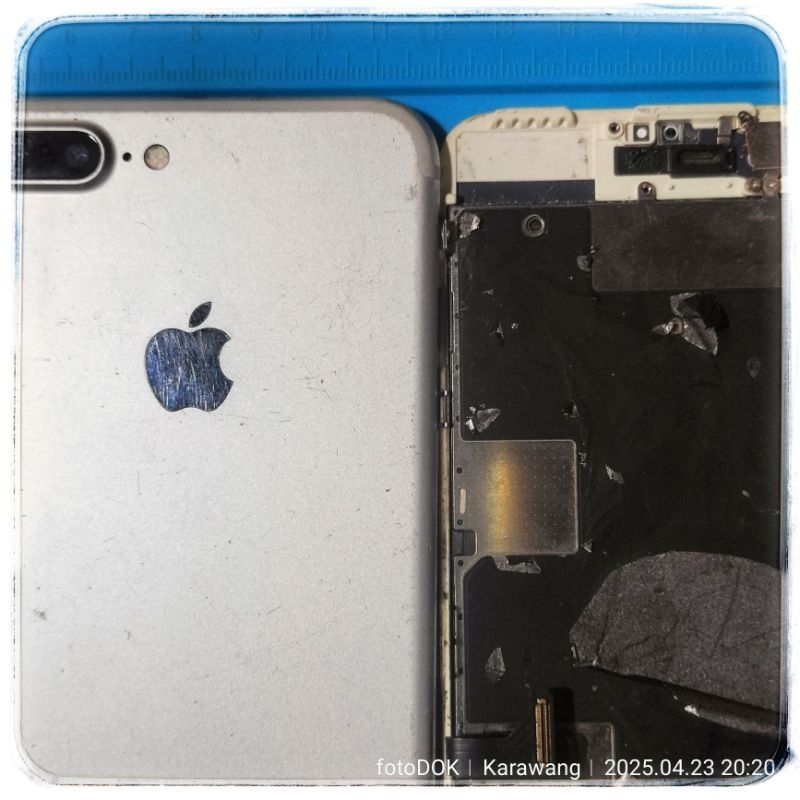 [ bahan-147 ] iPhone 7 plus (7P 7+) Silver 00 GB | matot | FMi Gambling | 1 Unit tanpa batre | Non i
