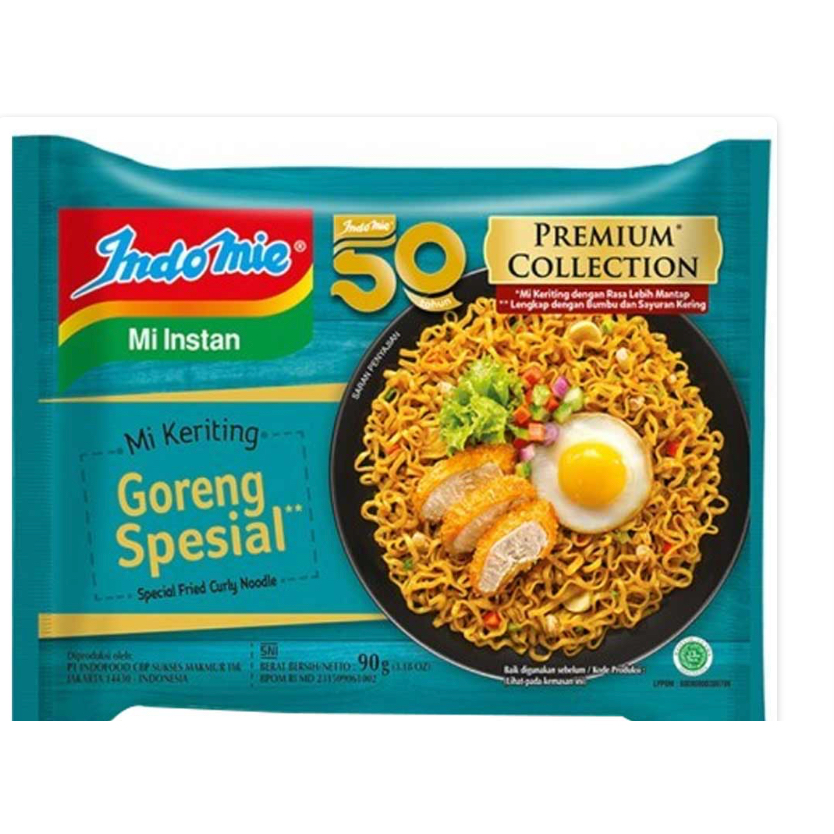 

Indomie Mi Instan Keriting Goreng Special 90 Gram