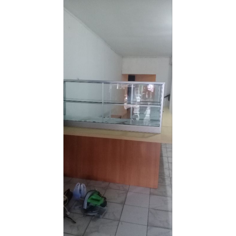 Meja Warteg+etalase Aluminium
