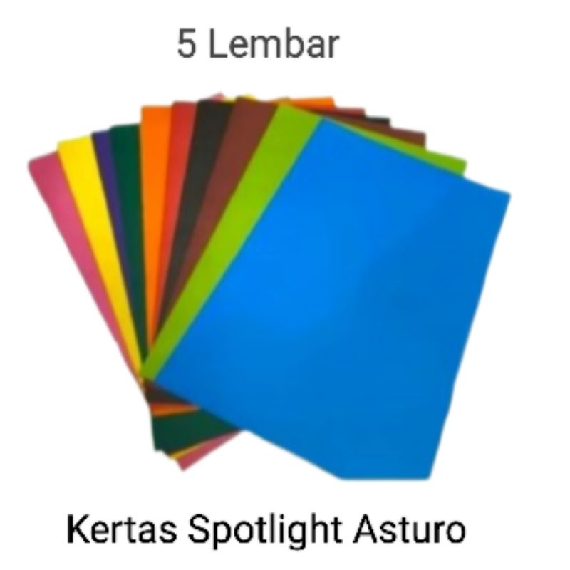 

5 Lembar Kertas Spotlight Asturo Warna 40cm x 60cm