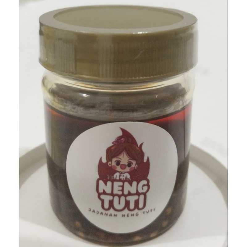 

sambal chili oil pedass Rempah / chili oil ebi / chili oil premium jajanan neng tuti