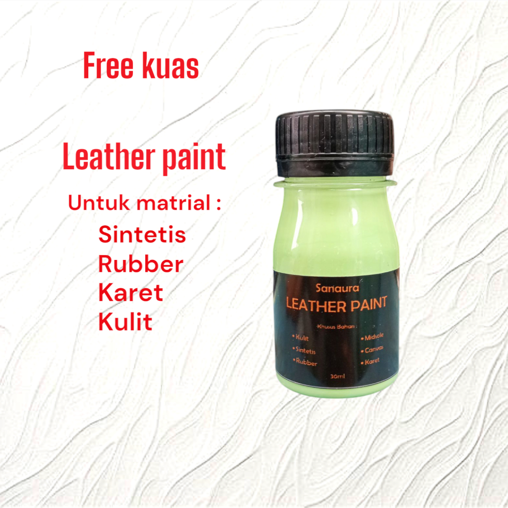 cat sepatu kulit / leather paint / cat tas / cat topi / cat midsole / cat sepatu kanvas / pewarna se
