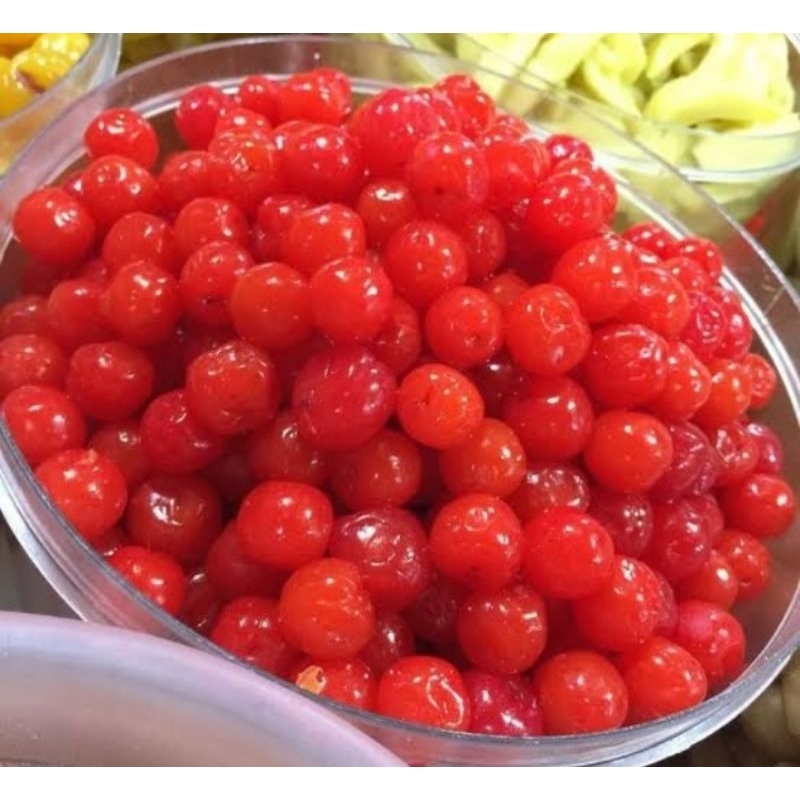 

250 GR Manisan buah liko/plum/cheryy merah enak fresh gula asli HALLAL