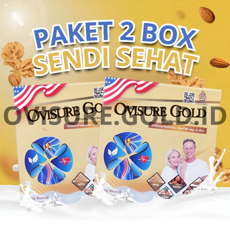 

2 BOX OVISURE GOLD ORIGINAL USA - SUSU UNTUK PENGOBATAN TULANG DAN SENDI TERBAIK