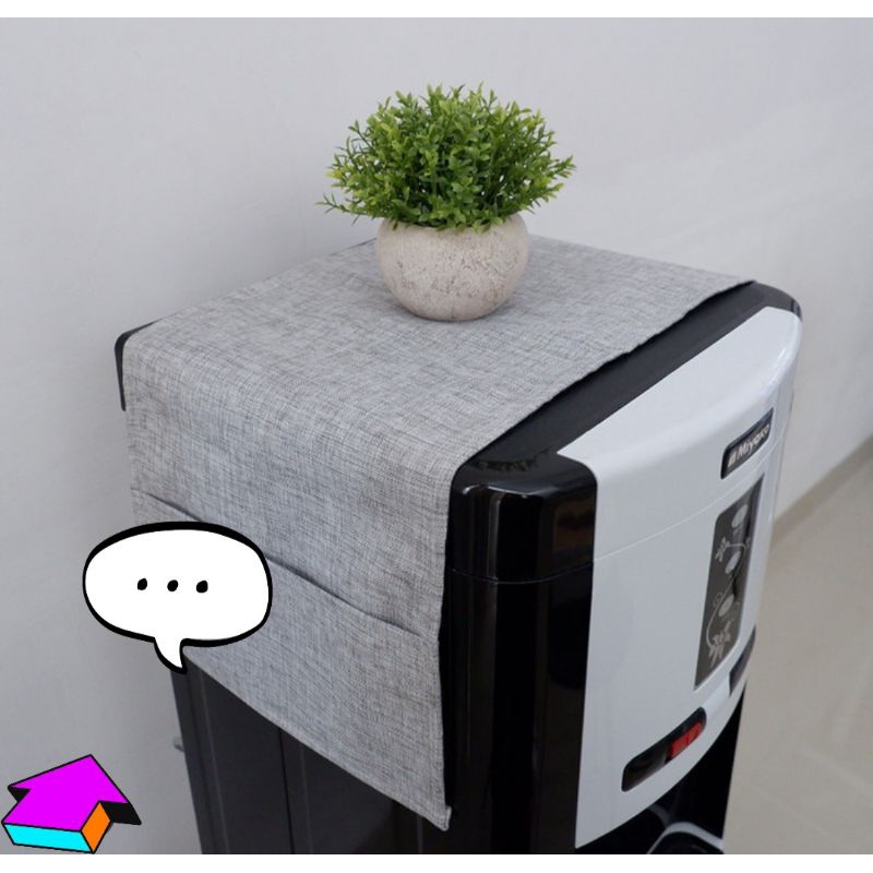 Cover Dispenser Galon Bawah Alas tatakan Taplak Dispenser Bahan Tebal Warna Polos