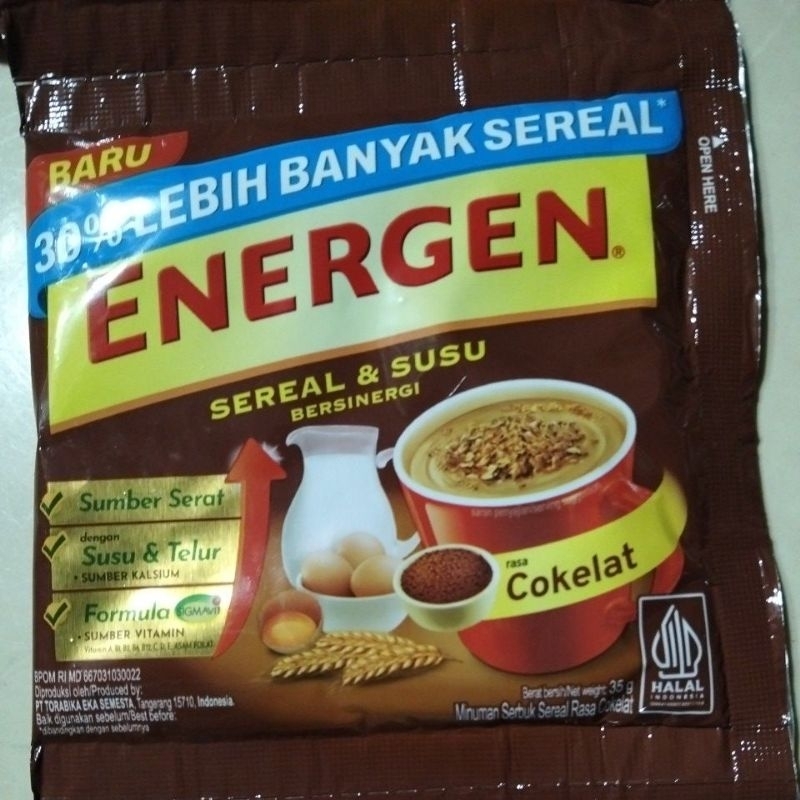 

Energen Sereal dan Susu bersinergi 10 x 35g
