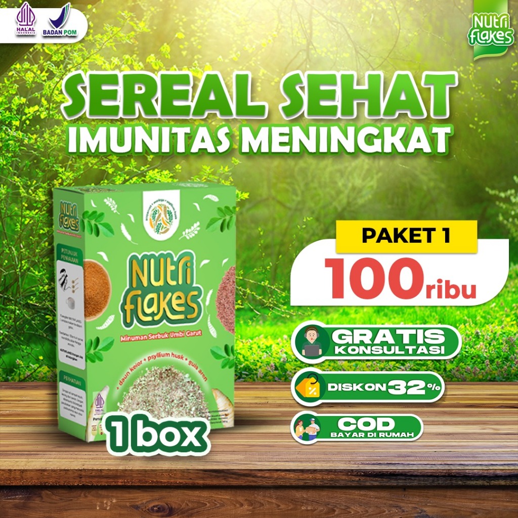 

Nutriflakes Sereal Umbi Garut – Solusi Alami Untuk Maag, Gerd dan Asam Lambung