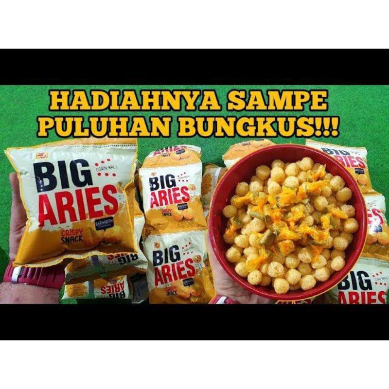 

Chiki big aries Snack berhadiah 1 renceng isi 10 bungkus