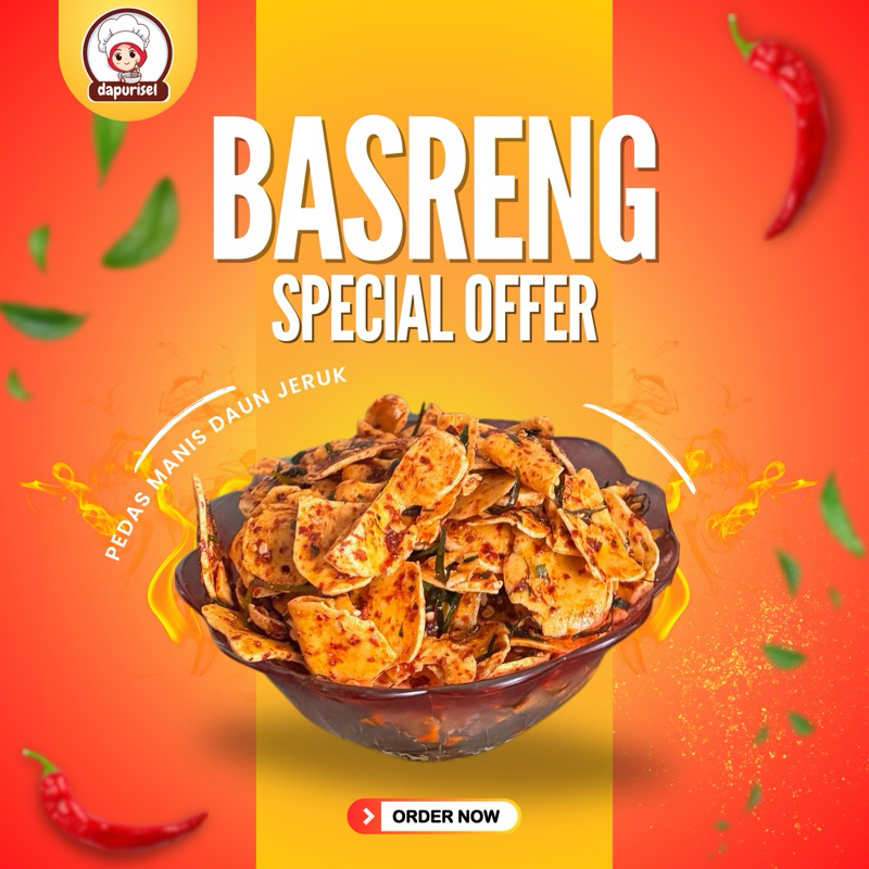 

BASRENG KRISPY DAUN JERUK POUCH 400GR BY RISEL