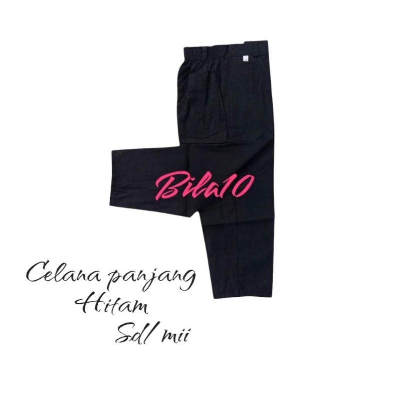 celana panjang hitam sd/mii anak laki laki