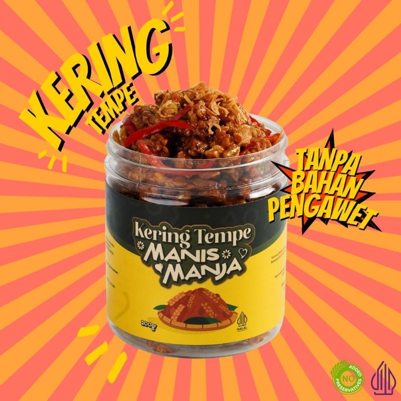 

KERING TEMPE MANIS MANJA | HALAL 200 GRAM | COCOK UNTUK PENDAMPING LAUK