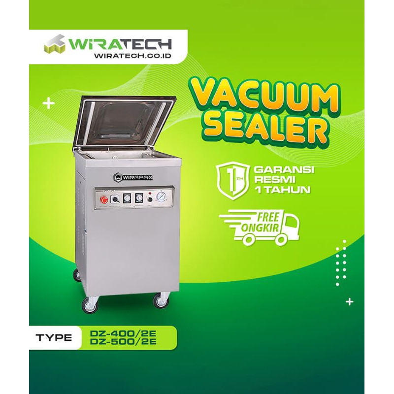 Mesin Pengemas Vacuum Sealer Wirapax DZ-400/2E | DZ-500/2E