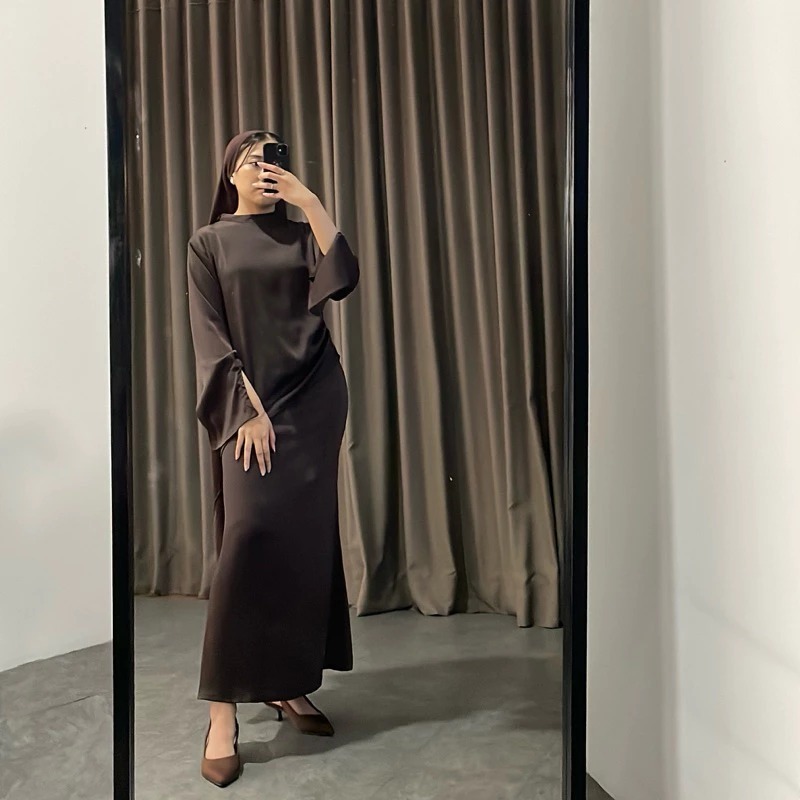 MIKA ONE SET WANITA ATASAN BAWAHAN OUTFIT KONDANGAN SIMPLE BAJU KURUNG POLOS