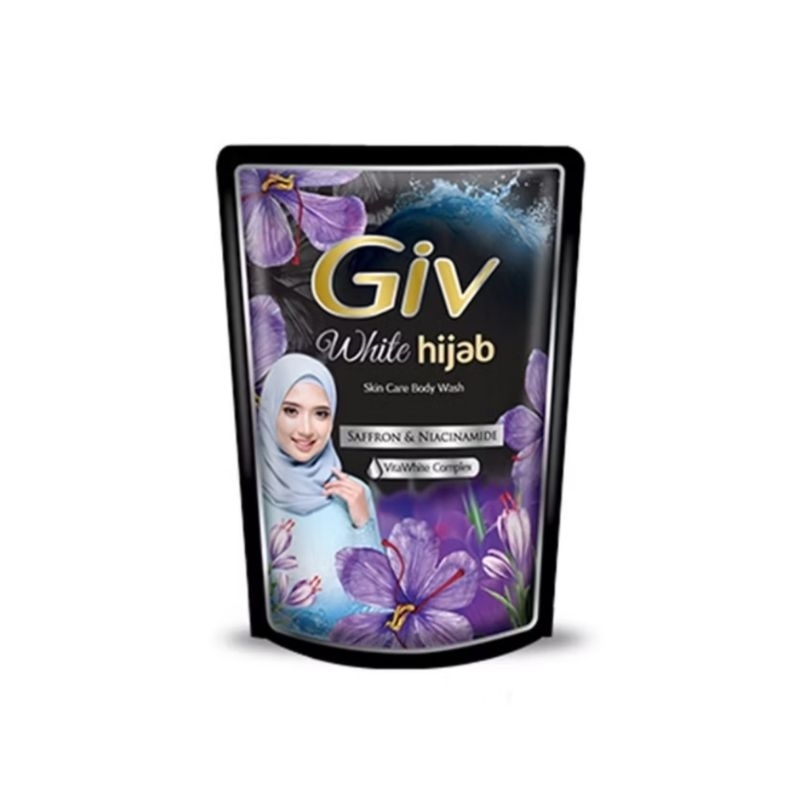 GIV Hijab Sabun Mandi Cair Saffron & Niacinamide 400 ml