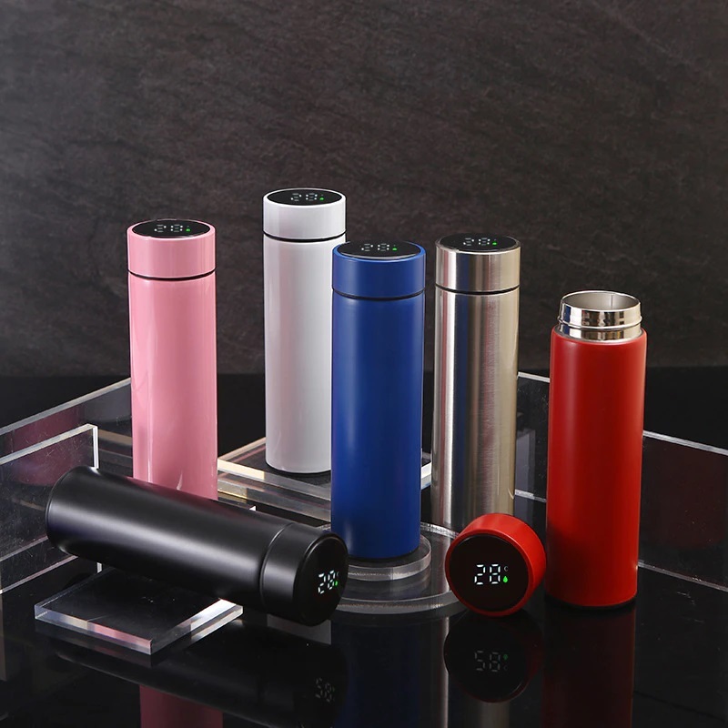 Termos LED Botol Termos Suhu Termos Termometer Termos Pengukur Suhu Air Panas