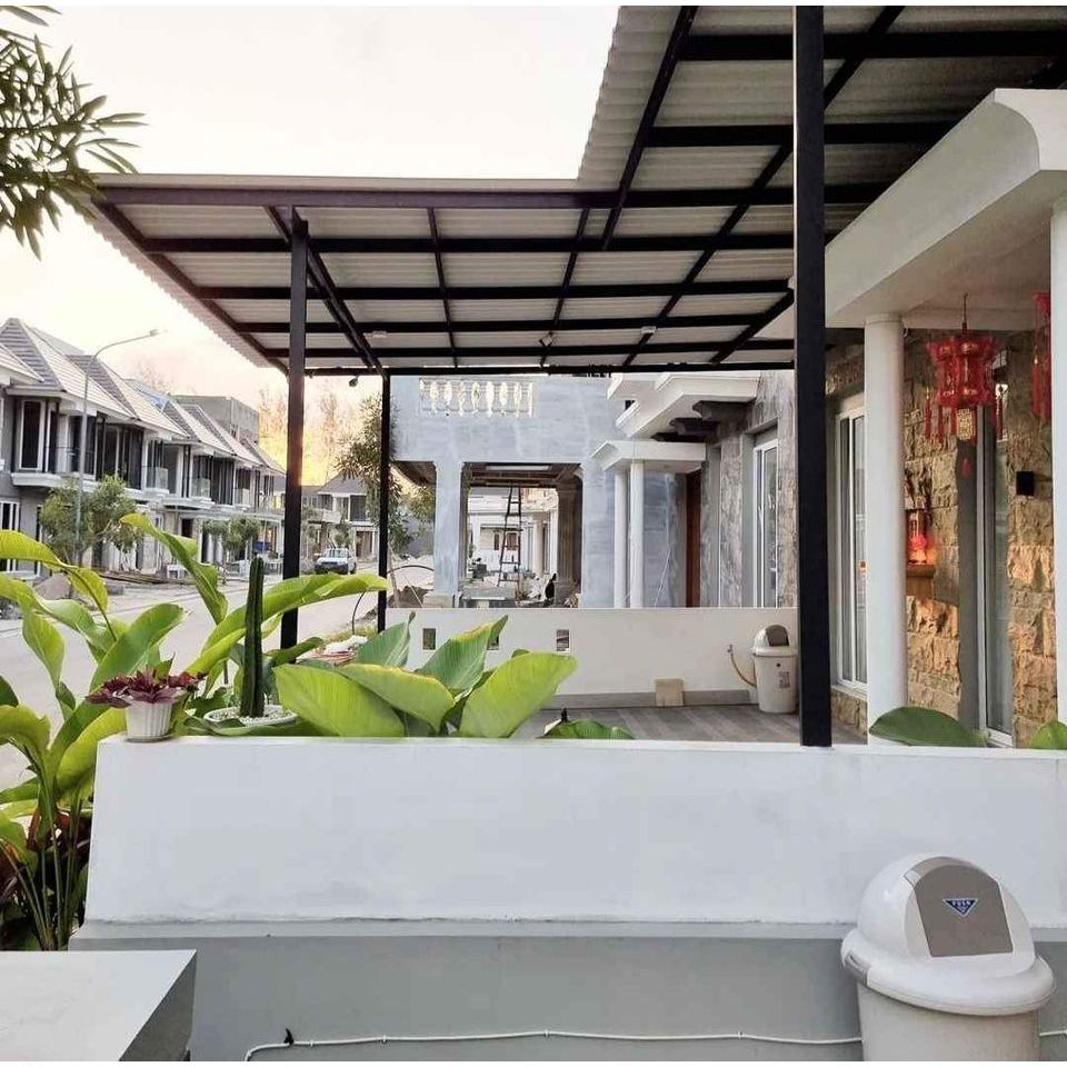 Kanopi upvc single layer murah