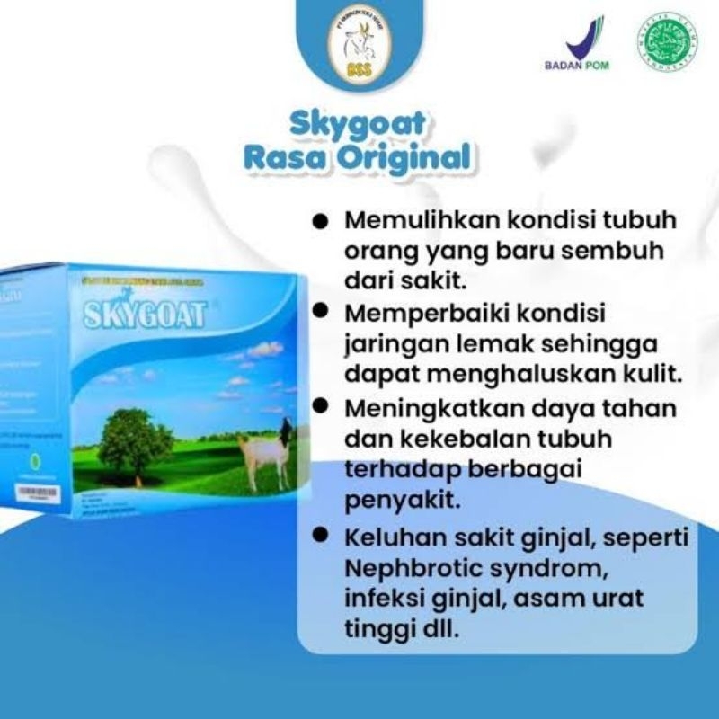 

SKYGOAT - Susu Kambing Etawa Bubuk SKY GOAT Original 1 Box Isi 10 Sachet