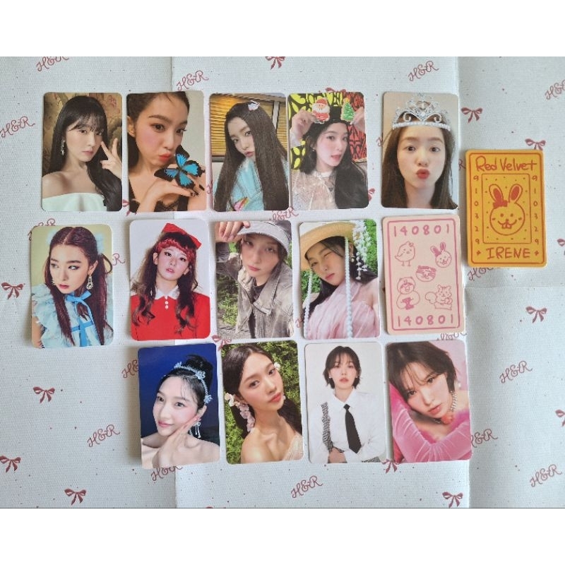 Photocard PC red velvet irene, seulgi, wendy, joy (album, solo, season greetings)
