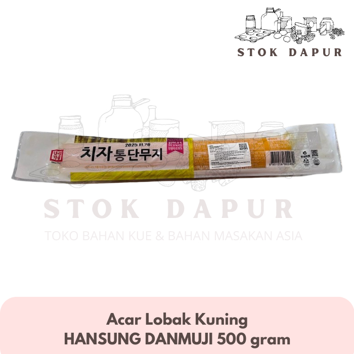 

Hansung Danmuji Picked Radish / Acar Lobak Kuning 500 gr