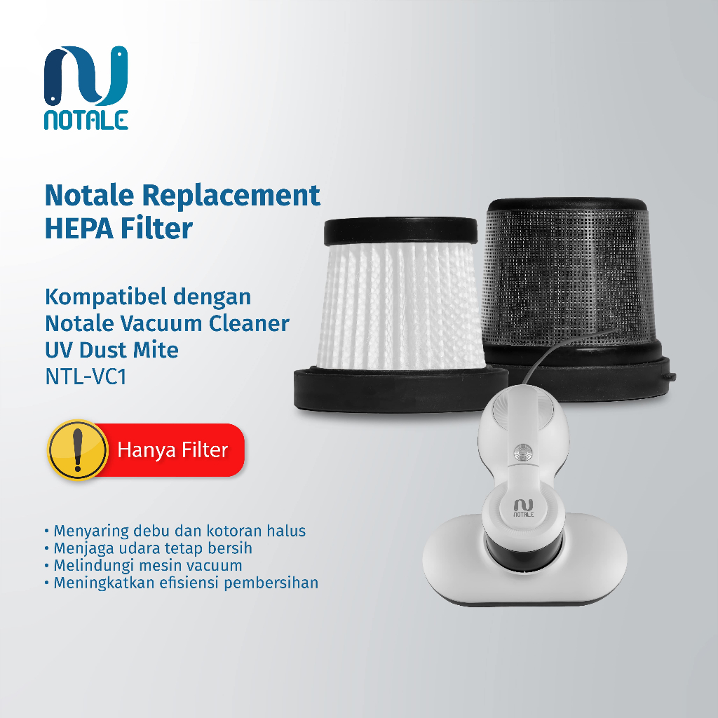 Filter HEPA Vacuum Cleaner Notale UV Anti Dust Mite