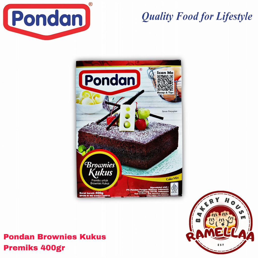 

Pondan Brownies Kukus Premiks 400gr