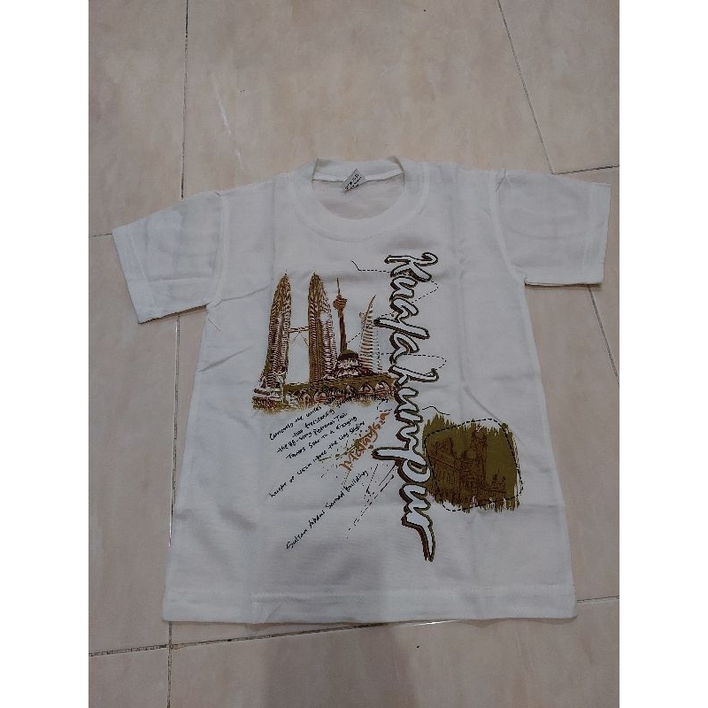 Baju kaos Malaysia anak 3-4 tahun