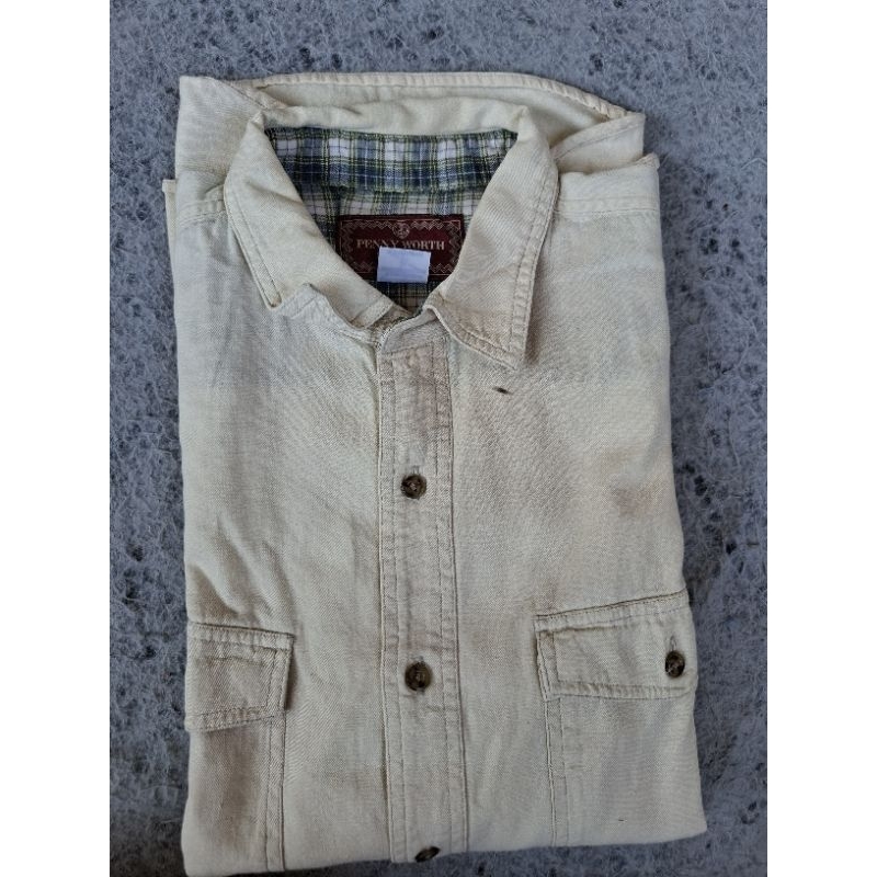 kemeja worktshirt penny worth size m
