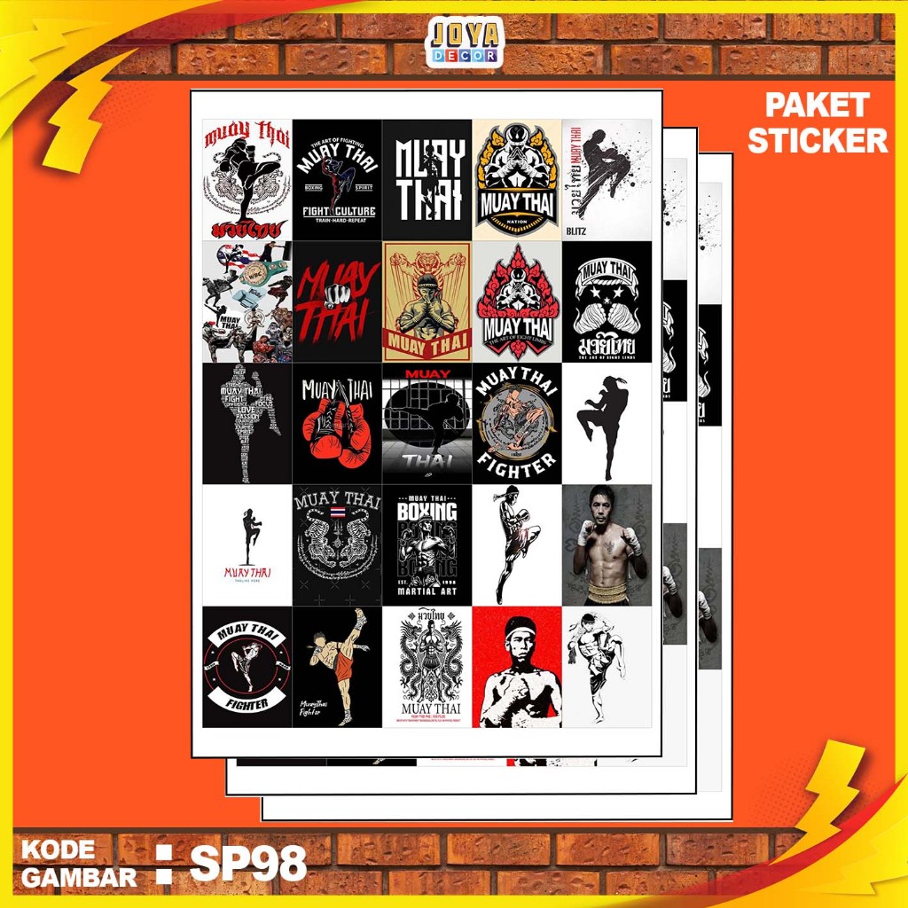 

GAMBAR STICKER MUAY THAI / STIKER MUAY THAI / PAKET STIKER MUAY THAI PER 25 PCS / KODESP98