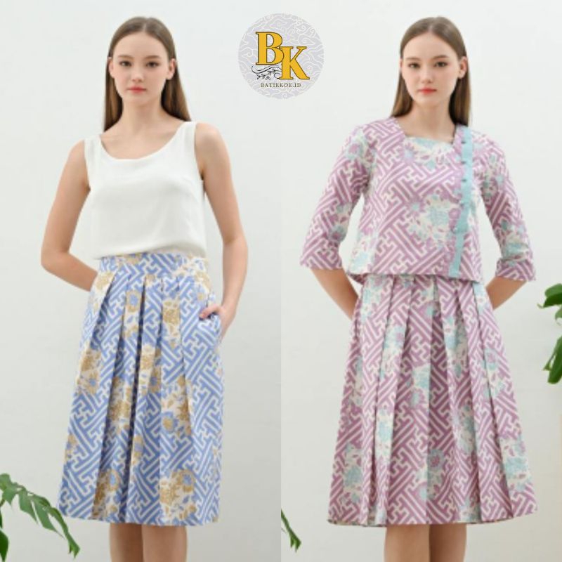 WIK 165 - Rok Batik Wanita / Batik Modern / Skirt Batik wanita modern/ Baju Lebaran/ Bawahan Batik
