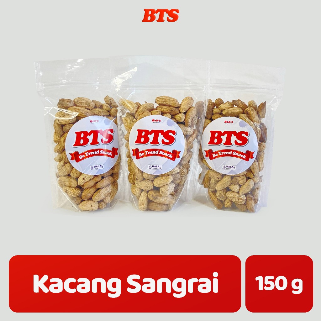 

Kacang Sangrai 150g | Snack Kacang Kulit Sangrai