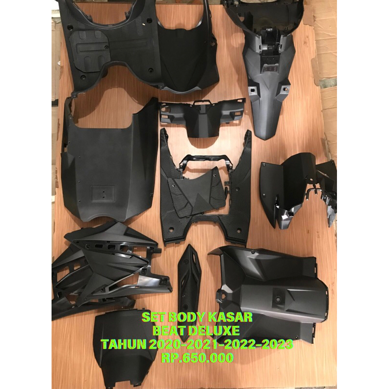 Set Body Kasar Beat Deluxe Hitam Tahun 2020-2023 Merk WIN -satriamodifikasipekanbaru-