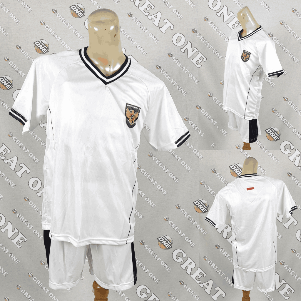 Setelan Jersey Baju Sepak Bola Anak Kids TImnas Indonesia Away 2025 Polos Tanpa Nama