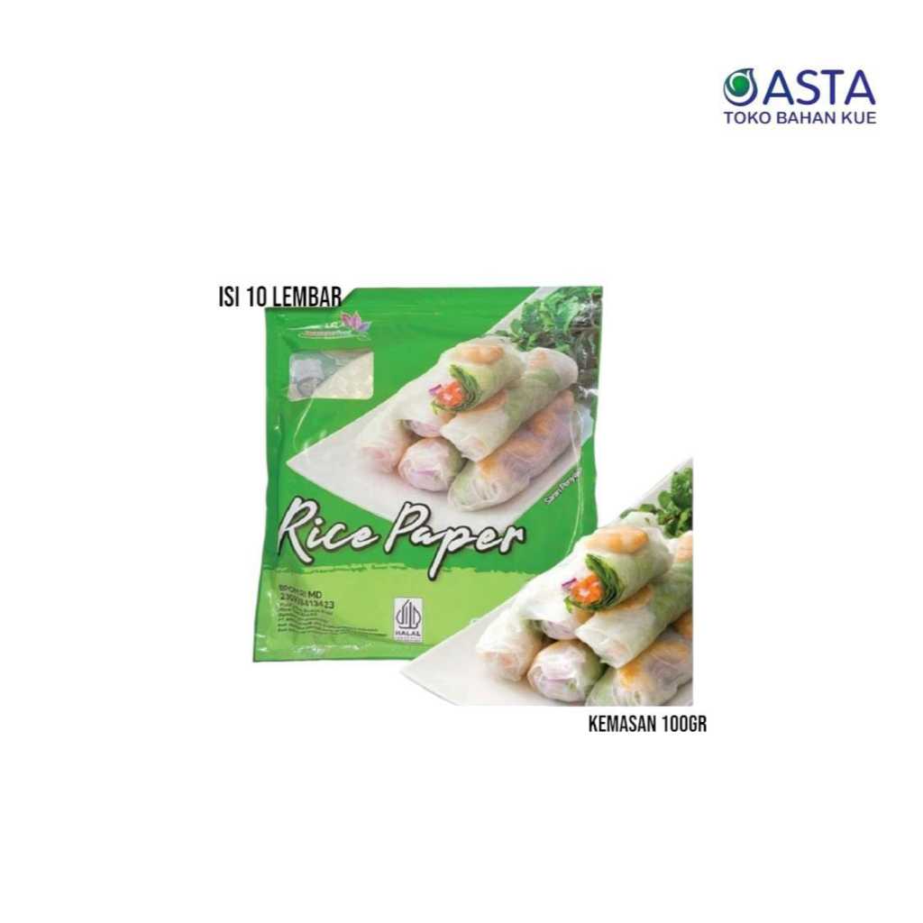 

Rice Paper Bulat & Kotak 100Gr (Isi 10 Lembar) - Kulit Lumpia Vietnam Rice Paper / rice roll spring roll