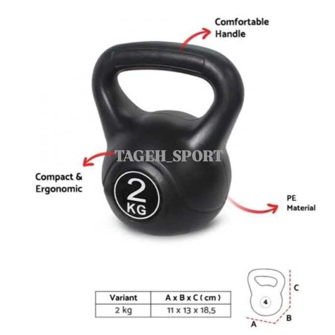 KETTLEBELL ROX 2 KG 4 KG BARBEL / ALAT OLAHRAGA ALAT FITNES KETTLEBELL BARBEL