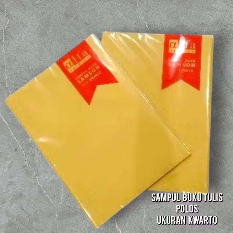 

Sampul buku coklat polos/samson uk KWARTO //uk buku biasa Isi 20 lembar