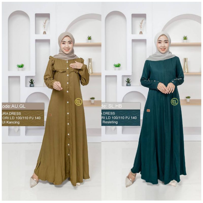 DRESS ELZHAF POLOS // ELZHAF.ID