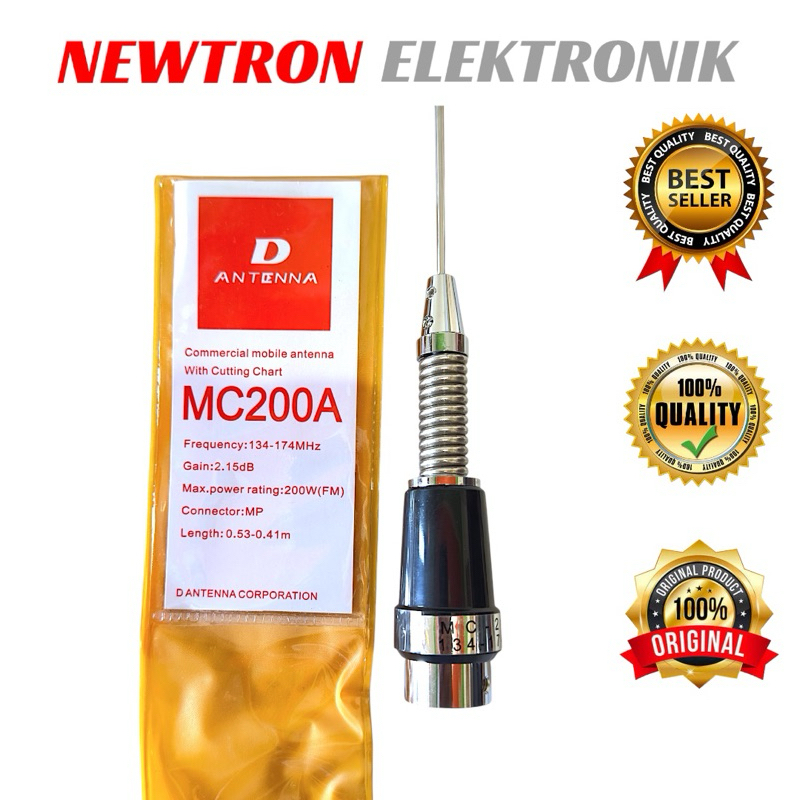 Antena MC200 VHF Diamond Antenna Mobil Spoel Besar MC200A Compatible untuk Rig Kenwood ICOM Yaesu Al