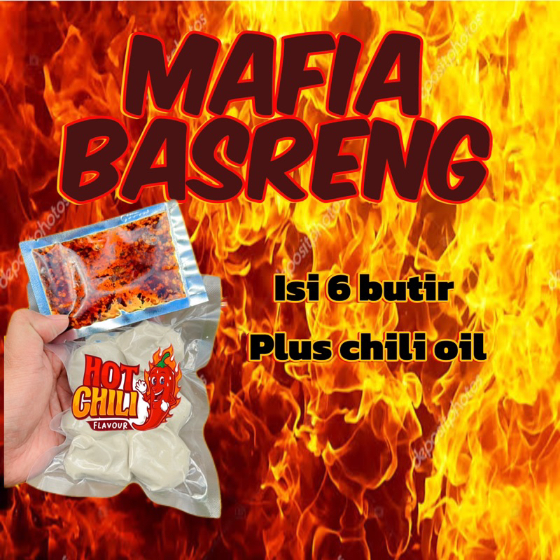 

Basreng mentah chili oil viral isi 6 butir