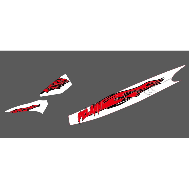 STIKER API MERAH BODY 125z