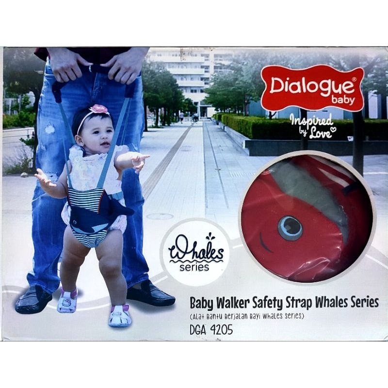 DIALOGUE BABY WALKER SAFETY STRAP WHALES SERIES - DGA4205