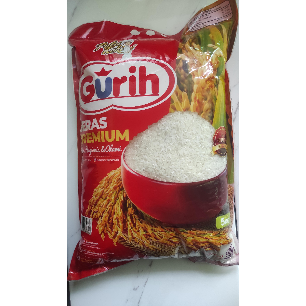 

Beras Premium | Gurih | Putri Koki 5 KG (Khusus Via Grab & Gojek)