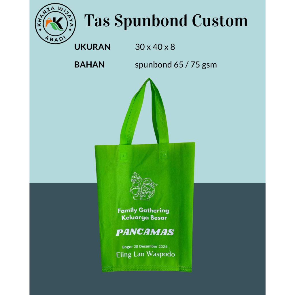 

Tas Spunbond Sablon / Tas Spunbond Custom / Tas Souvenir / Tas Hampers