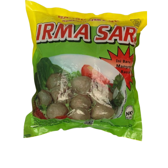 

Bakso Irmasari isi 50 butir berat 500 gram pentol baso halal